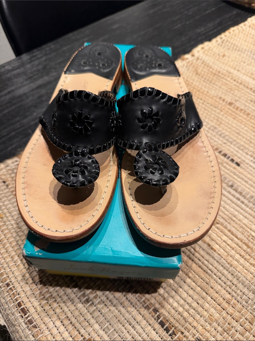 🇺🇸🎉REPOST- Jack Rogers Black Sandals
